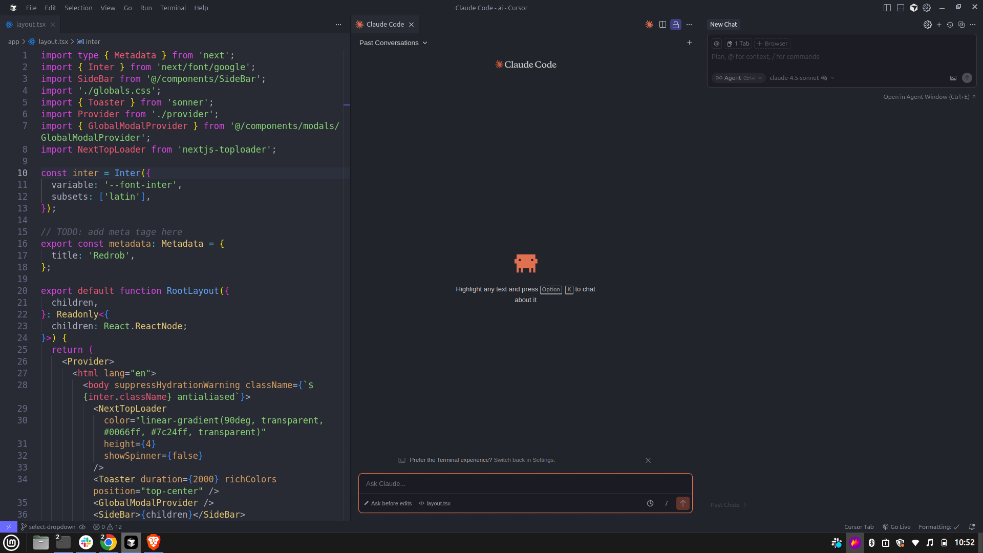 My current development setup